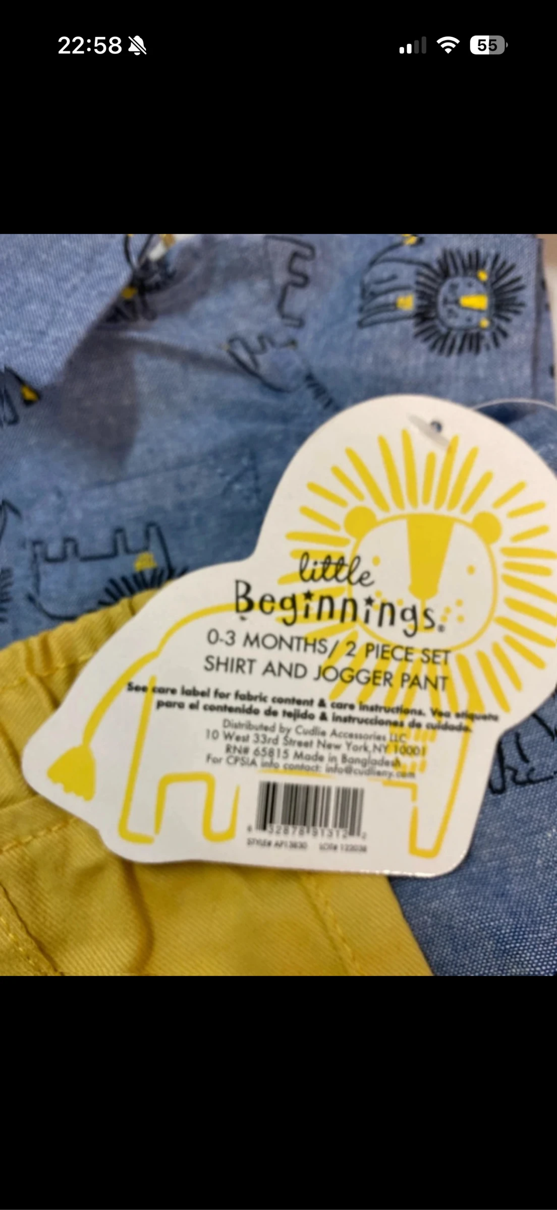 Peuterset voor jongens - nieuw - Little Beginnings - maat 0/3 maanden – photo 5